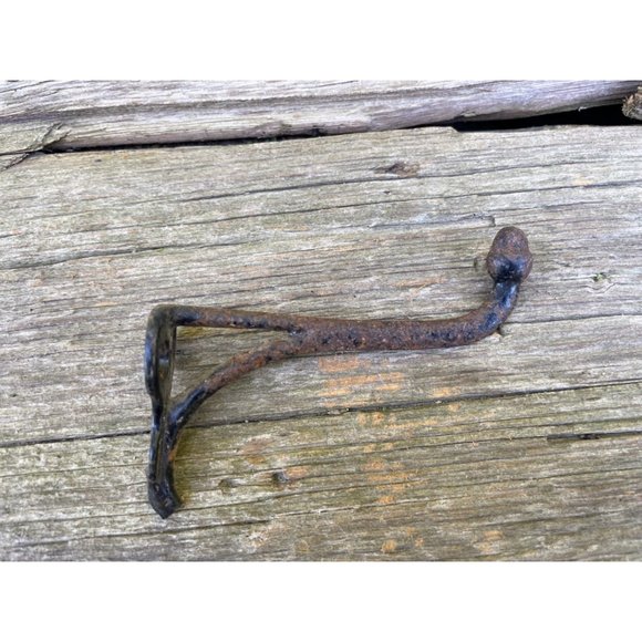 Antique lot 5 Old Wall hooks, plant hooks, ceiling hooks - Picture 5 of 14